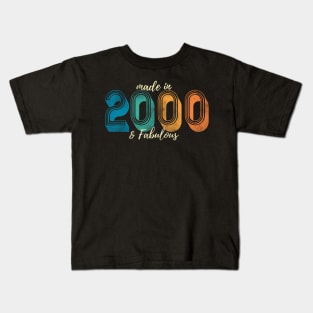 Made in Year 2000 & Fabulous Kids T-Shirt